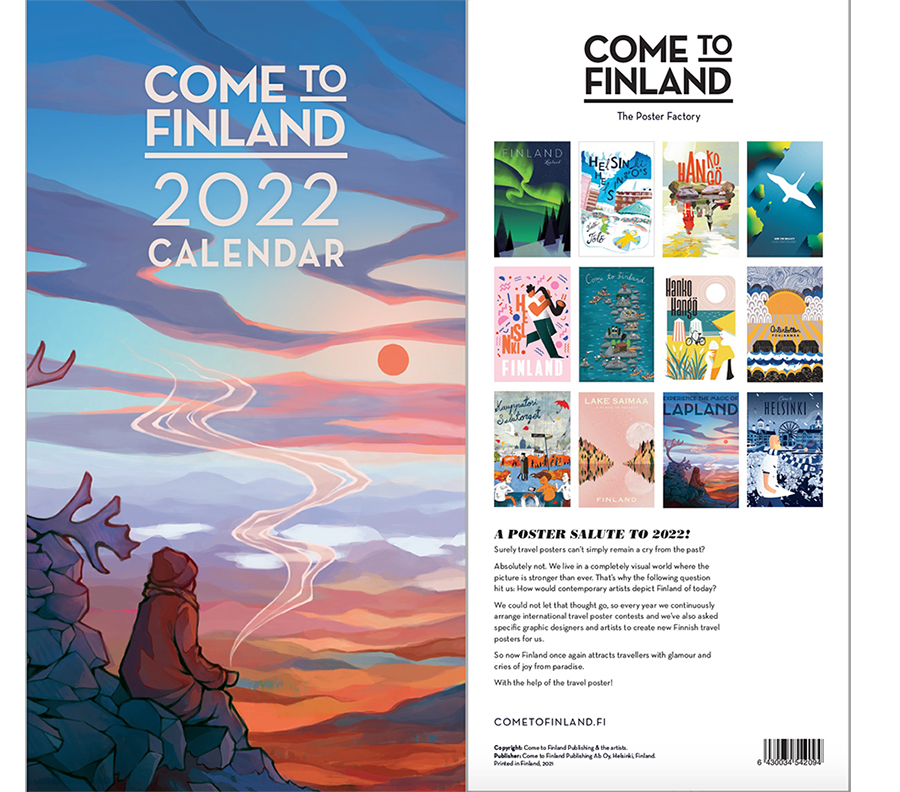 COME TO FINLANDカレンダー 2022　モダンデザイン