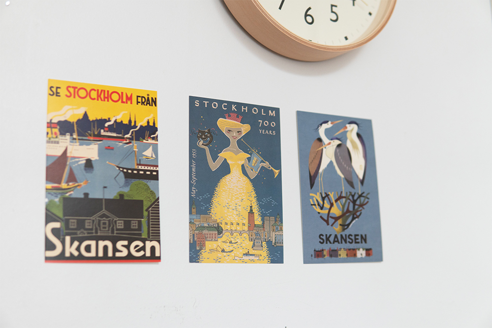 北欧ヴィンテージポスターデザインのポストカードセット「ビンテージスウェーデン」COME TO SWEDEN（11柄セット）